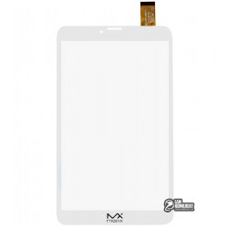 Тачскрін (сенсорний екран, сенсор) для китайського планшета 8 ", 30 pin, з маркуванням MGLCTP-80697, MGLCTP-801126-80697FPC, для MATRIX 818, розмір 205 * 119 мм, білий Тачскрін (сенсорний екран, сенсор) для китайського планшета 8 ", 30 pin, з маркуванням MGLCTP-80697, MGLCTP-801126-80697FPC, для MATRIX 818, розмір 205 * 119 мм, білий