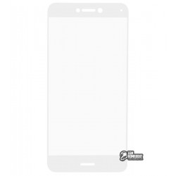 Закаленное защитное стекло для Huawei P8 Lite (2017), 2,5D, 0,26 мм 9H, белое