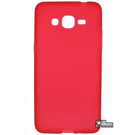 Чехол защитный для Samsung G530, силиконовый, красный
