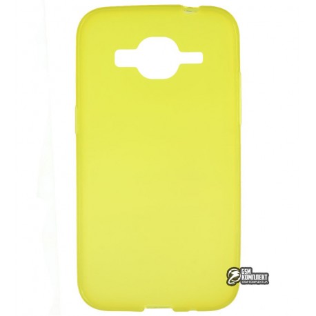 Чехол защитный для Samsung G360, силиконовый, желтый