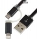 USB дата кабель LDNIO LC84 2in1, Lighning / micro-USB