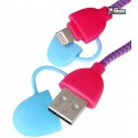 Кабель Lightning - USB, BASEUS Button для телефонів iPhone 5/6/7