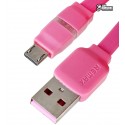 Кабель Micro-USB - USB, Remax Breathe RC-029m, 1м