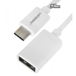 Кабель Type-C - USB, OTG Micro-USB - USB, Lonsmax, 0,1M белый