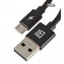 Кабель Micro-USB - USB, Remax Jewellery RC-058m, чорний