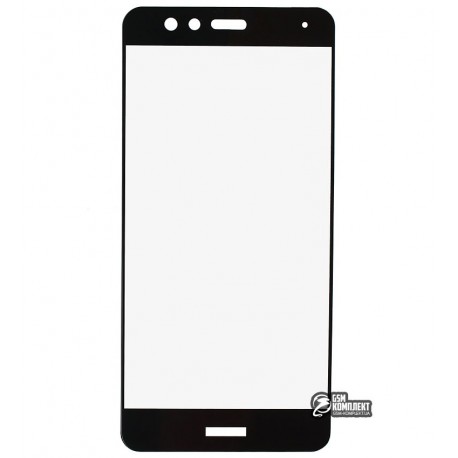 Закаленное защитное стекло для Huawei P10 Lite, 0,26 мм 9H, 2.5D, черное