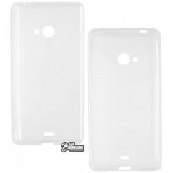 Чехол защитный для Nokia (Microsoft) Lumia 540, силиконовый, прозрачный