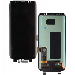 Дисплей для Samsung G950 Galaxy S8, черный, с сенсорным экраном Дисплей для Samsung G950 Galaxy S8, черный, с сенсорным экраном