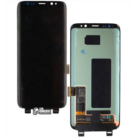 Дисплей для Samsung G950 Galaxy S8, черный, с сенсорным экраном