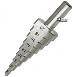 Сверло многоступенчатое FIT HSS, 4 мм-20 мм, 9 ступеней