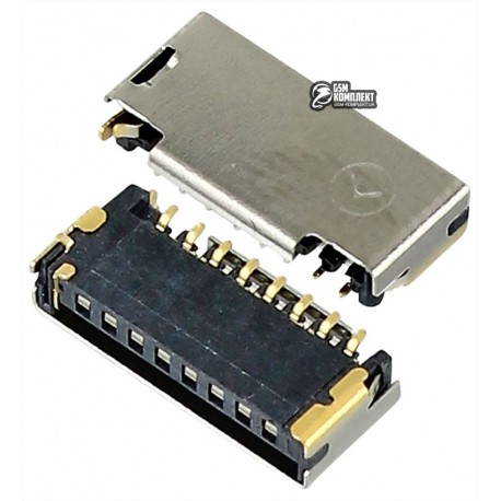 Коннектор карты памяти для Fly IQ442 Miracle, original, #EI23-KM1008-001