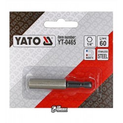 Магнитный держатель вставок бит YATO-0465, 1/4" L= 60 мм