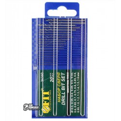 Набор мини сверел 0.3мм - 1.6мм фит 36360