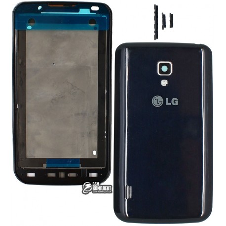 Корпус для LG P715 Optimus L7 II, синій