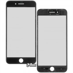 Стекло корпуса для Apple iPhone 8 Plus, с OCA-пленкой, с рамкой, черное Стекло корпуса для Apple iPhone 8 Plus, с OCA-пленкой, с рамкой, черное