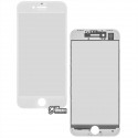 Стекло дисплея для iPhone 8, iPhone SE 2020, с рамкой, с OCA-пленкой, белое