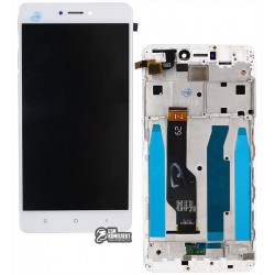 Дисплей для Xiaomi Redmi Note 4X, белый, с рамкой