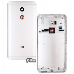 Задняя крышка батареи Xiaomi Redmi Note 4, Redmi Note 4X, серебристая, Original (PRC), с боковыми кнопками, MediaTek