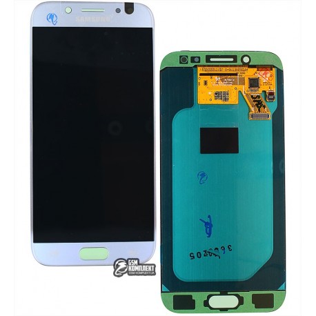 Дисплей для Samsung J530F Galaxy J5 (2017), голубой, с сенсорным экраном (дисплейный модуль), original (PRC)