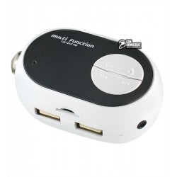 FM модулятор Car A9, поддержка USB, карт SD/MMC, функция зарядки 2 USB, 5В/1А