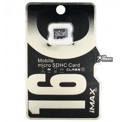 Карта памяти 16Gb MicroSD iMAX Class 10