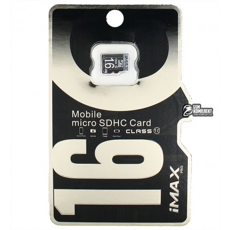 Карта памяти 16Gb MicroSD iMAX Class 10