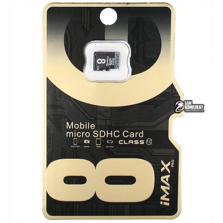 Карта памяти 8Gb MicroSD iMAXClass 10