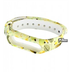 Браслет для Xiaomi MiBand 2, с узором желтые листья