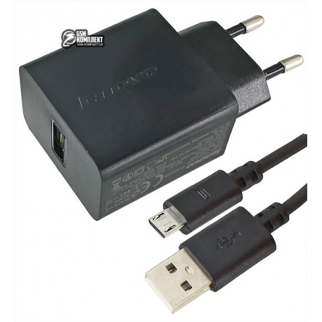 Зарядное устройство Lenovo Original charger, 5В, 2A, с Micro USB кабелем