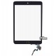 Тачскрін для планшету Apple iPad Mini 3 Retina, з кнопкою HOME, з мікросхемою , чорний