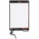 Тачскрин для планшета Apple iPad Mini 3 Retina, с кнопкой HOME, с микросхемой , черный