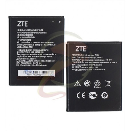 Аккумулятор Li3818T43P3h665344 для ZTE Blade GF3, Li-ion, 3,8 В, 1850 мАч