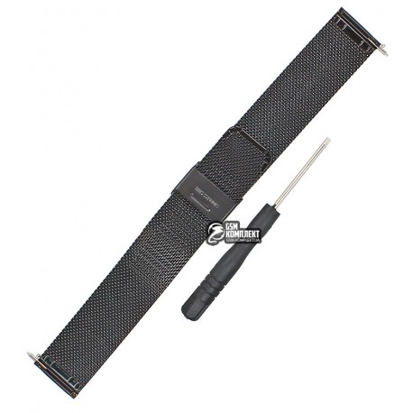 Браслет Amazfit Bip Black metal strap major link (Лицензия) Браслет Amazfit Bip Black metal strap major link (Лицензия)