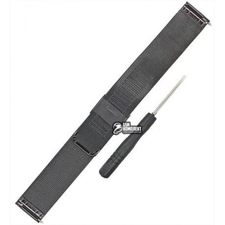 Браслет Amazfit Bip Black metal strap small link (Лицензия) Браслет Amazfit Bip Black metal strap small link (Лицензия)