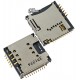 Конектор SIM-карти для LG GD310, GD580, KF350, з конектором карти пам'яті