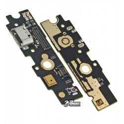Шлейф для Meizu M1 Metal, коннектора зарядки, с компонентами, плата зарядки