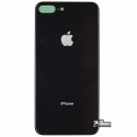 Задняя панель корпуса iPhone 8 Plus, черный, со снятием рамки камеры, small hole