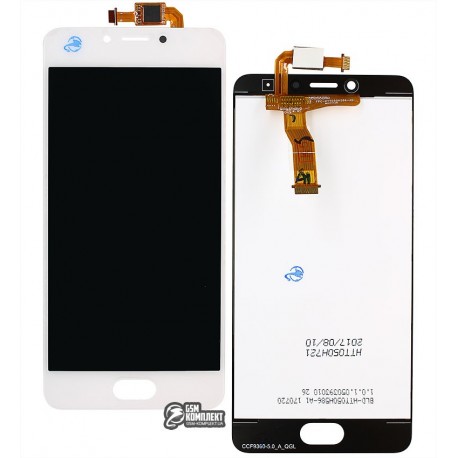 Дисплей для Meizu M5c, белый, с сенсорным экраном (дисплейный модуль), original (PRC)