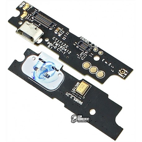 Шлейф для Meizu M3 Note, коннектора зарядки, с компонентами, плата зарядки