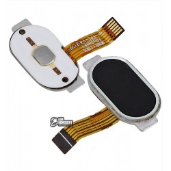 Шлейф для Meizu M3 Note, кнопки меню, черный, с компонентами, M681H/M681Q/M681C