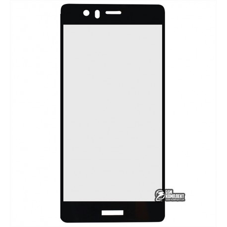 Закаленное защитное стекло для Huawei P9, 3D, 0,26 мм 9H, черное