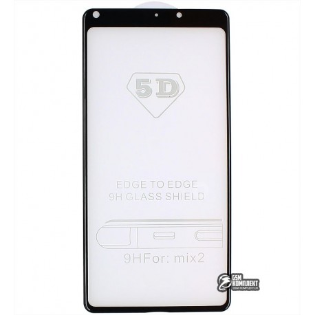 Закаленное защитное стекло для Xiaomi Mi MIX 2, 0,26 mm 9H, 3D черное