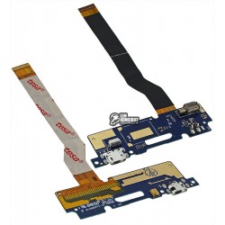 Шлейф для Asus Zenfone 3 Max (ZC520TL) 5,2", коннектора зарядки, с компонентами