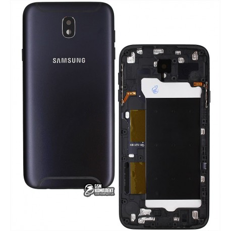Задняя крышка батареи для Samsung J730F Galaxy J7 (2017), черная