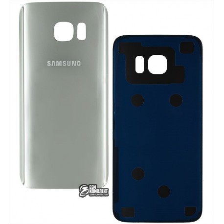 Задняя панель корпуса для Samsung G935F Galaxy S7 EDGE, серебристая, original (PRC)