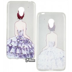 Чехол защитный для Meizu M3, M3s со стразами, силиконовый, прозрачный