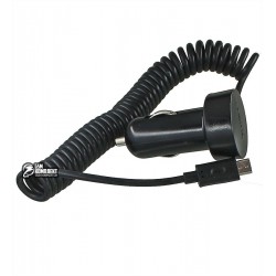 Автомобильное зарядное устройство Nokia DC-17 c Micro USB кабелем, 1A), черное