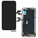 Дисплей iPhone X, чорний, з сенсорним екраном (дисплейний модуль), оригінал (PRC)