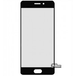 Стекло корпуса для Meizu Pro 7, черное
