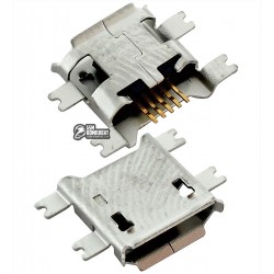 Коннектор зарядки Micro-USB для планшетов; мобильных телефонов, 5 pin, тип-B, тип 3 Коннектор зарядки Micro-USB для планшетов; мобильных телефонов, 5 pin, тип-B, тип 3